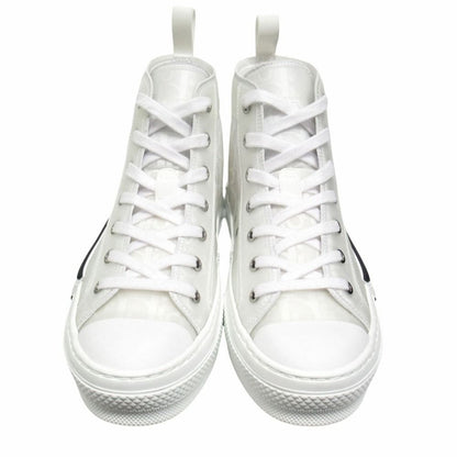 Dior Oak League High Top Sneakers Cut Shoes Logo Trotter 38 White