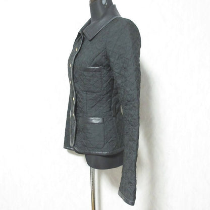 Louis Vuitton Leather Switch Monogram Quilted Jacket 34 Black