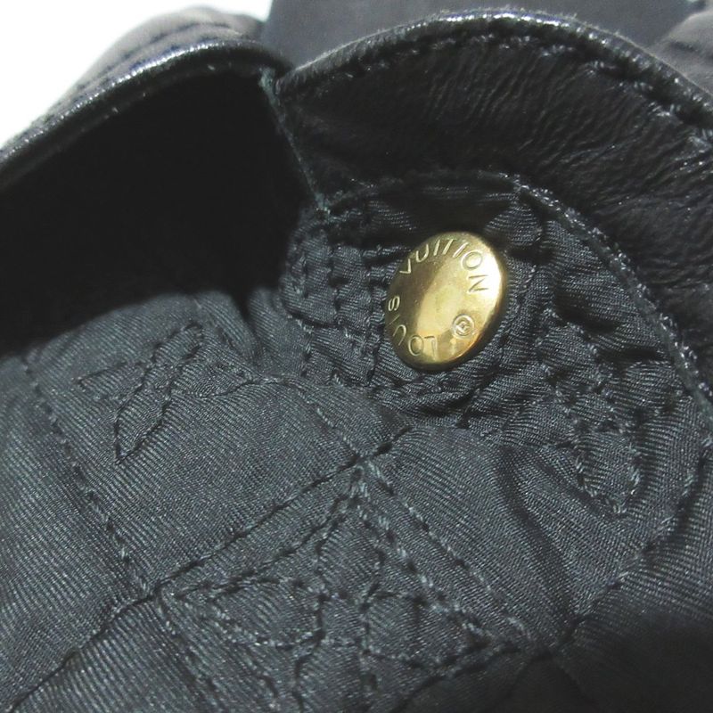 Louis Vuitton Leather Switch Monogram Quilted Jacket 34 Black