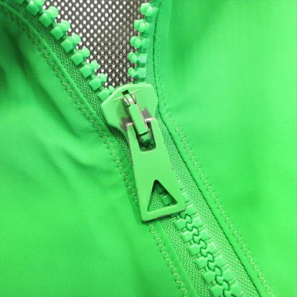 Bottega Veneta Triangle Zip Nylon Hoodie M Paraquito Green