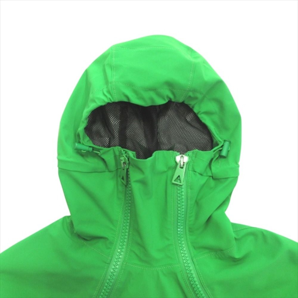 Bottega Veneta Triangle Zip Nylon Hoodie M Paraquito Green