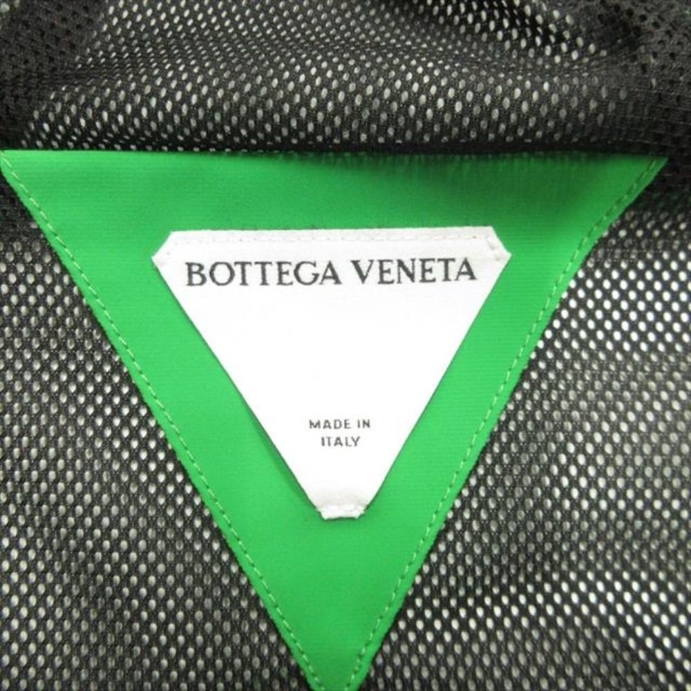 Bottega Veneta Triangle Zip Nylon Hoodie M Paraquito Green