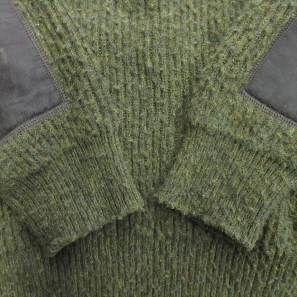Dior Casentino Knit Sweater Melange Knapping Wool Logo Runway Wear S Green