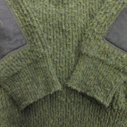 Dior Casentino Knit Sweater Melange Knapping Wool Logo Runway Wear S Green