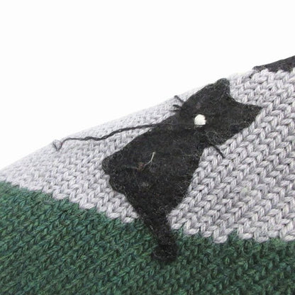 Miu Miu Landscape Intarsia Sweater Knit Top Long Sleeve Archive 40 Green White