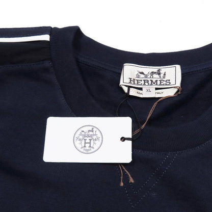 Hermes Run Sweatshirt Shirt Hline Brushed Lining Top Side Line Trainers XL Navy