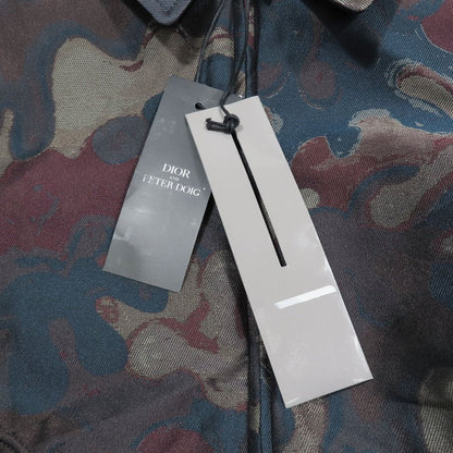 Dior Peter Doig Camouflage Batting Bomber Jacket 46 Multicolor