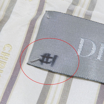 Dior Anorak Jacket Pullover Hoodie Half Zip Logo All Over Pattern Stripe 48