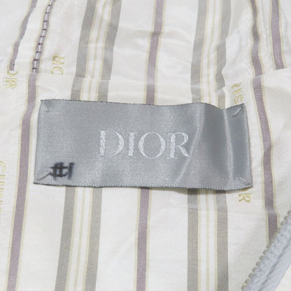 Dior Anorak Jacket Pullover Hoodie Half Zip Logo All Over Pattern Stripe 48