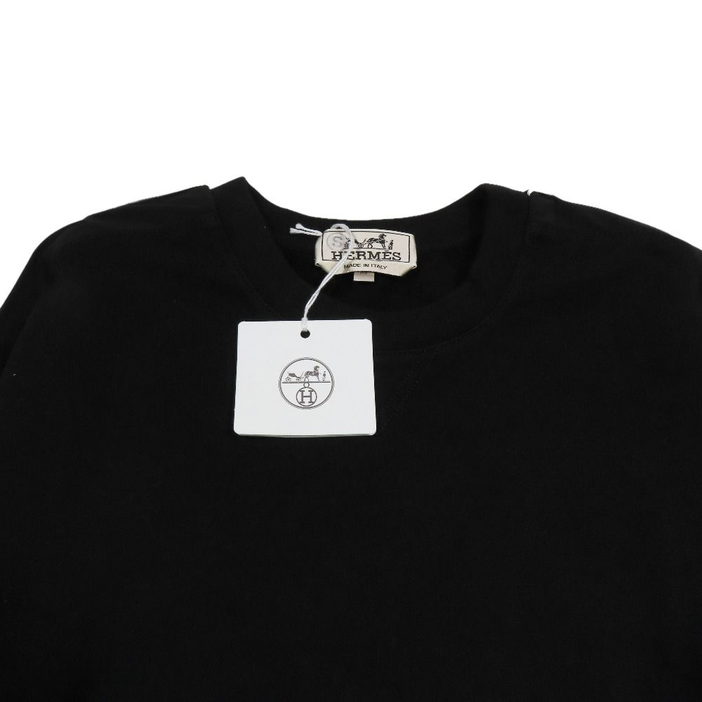 Hermes Run Sweatshirt Shirt Hline Brushed Lining Top Side Line Trainers XS Black