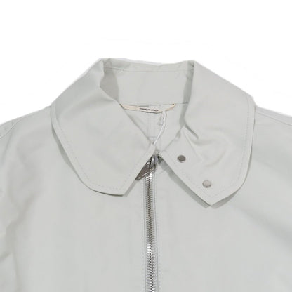 Hermes Nylon Zip Up Jacket Series Button 48 Light Gray