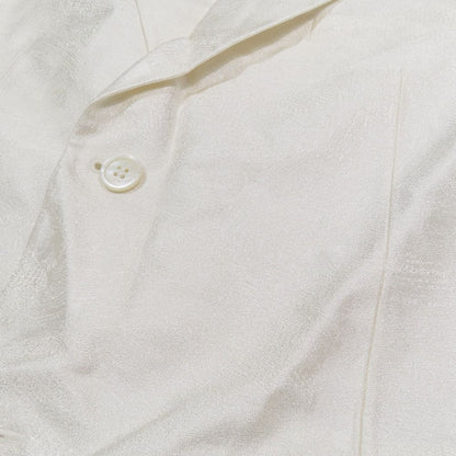 Dior Silk Jacquard Jacket Blue Leather All Pattern Shadow All 44 Glossy White