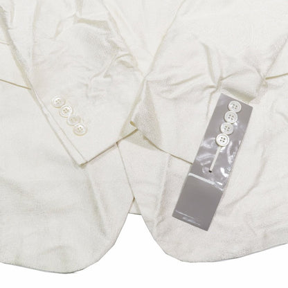 Dior Silk Jacquard Jacket Blue Leather All Pattern Shadow All 44 Glossy White