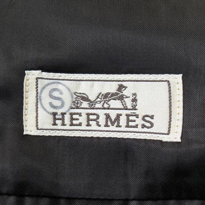 Hermes Emile Maxi Pocket Coat Virgin Wool Calfskin Archive 48 Brown
