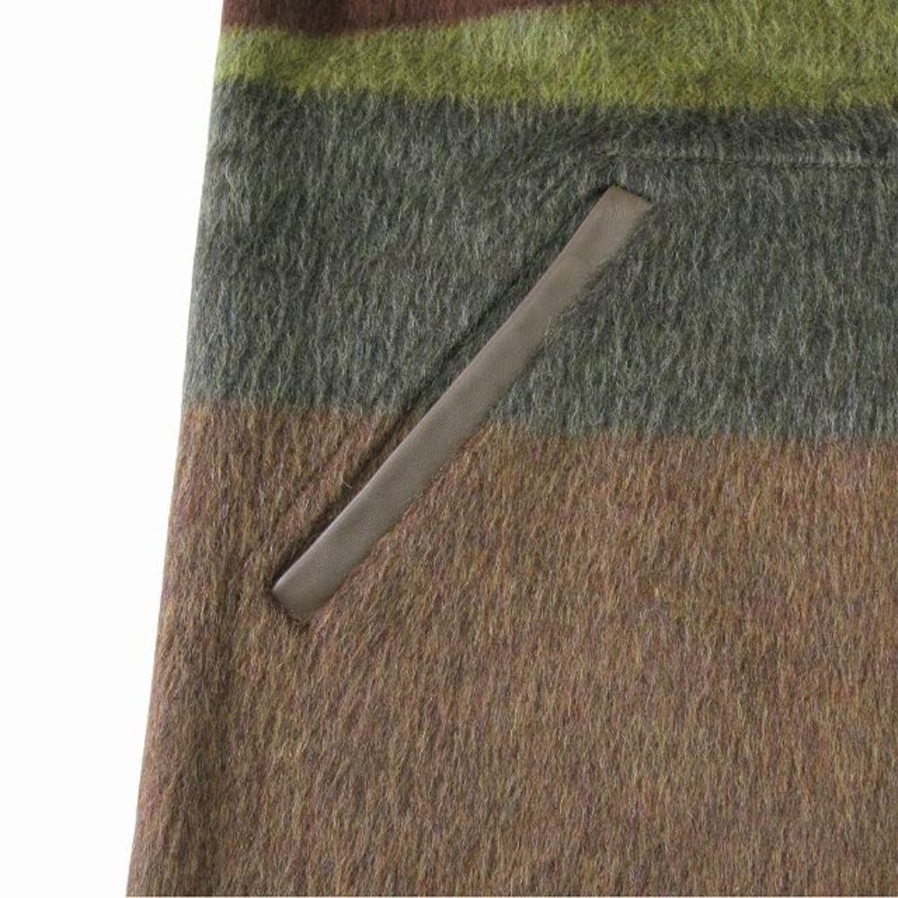 Hermes Rocabar Cashmere Mohair Long Coat Jacket Lambskin Color Archive 38 Brown