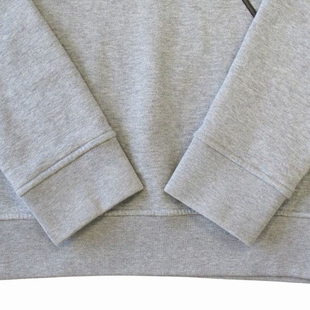 Hermes Hose Sweatshirt Trainers Top Long Sleeve Lambskin Leather S Gray
