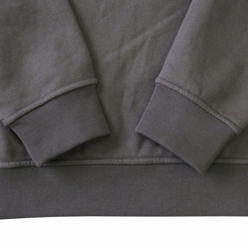 Hermes Sweatshirt Trainers Top Long Sleeve Lambskin Leather Patch Pocket S Khaki