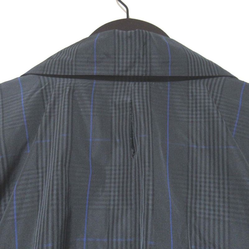 Balenciaga Plaid Oversize Chesterfield Coat 1 170 Gray