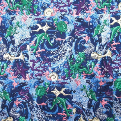 Dior Homme Kenny Shaaf Art Jacquard Color Coat Jacket 48 Navy