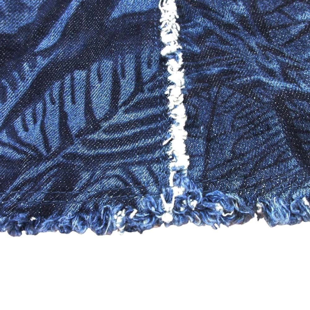 Dior Botanical Pattern Denim Dress Hooded 36 Indigo Hoodie