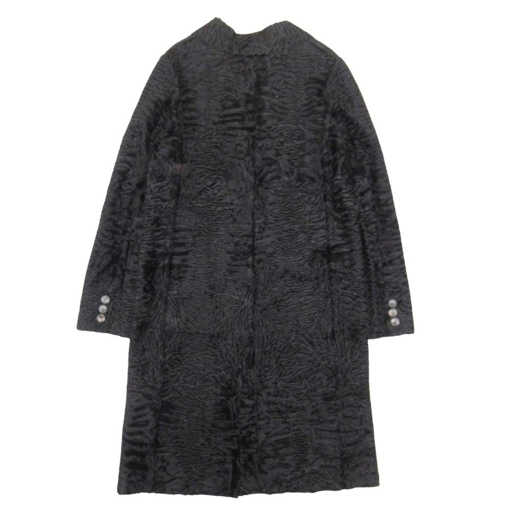 Dior Karakuru Lambskin Star Coat Fur Jacket 34 Black