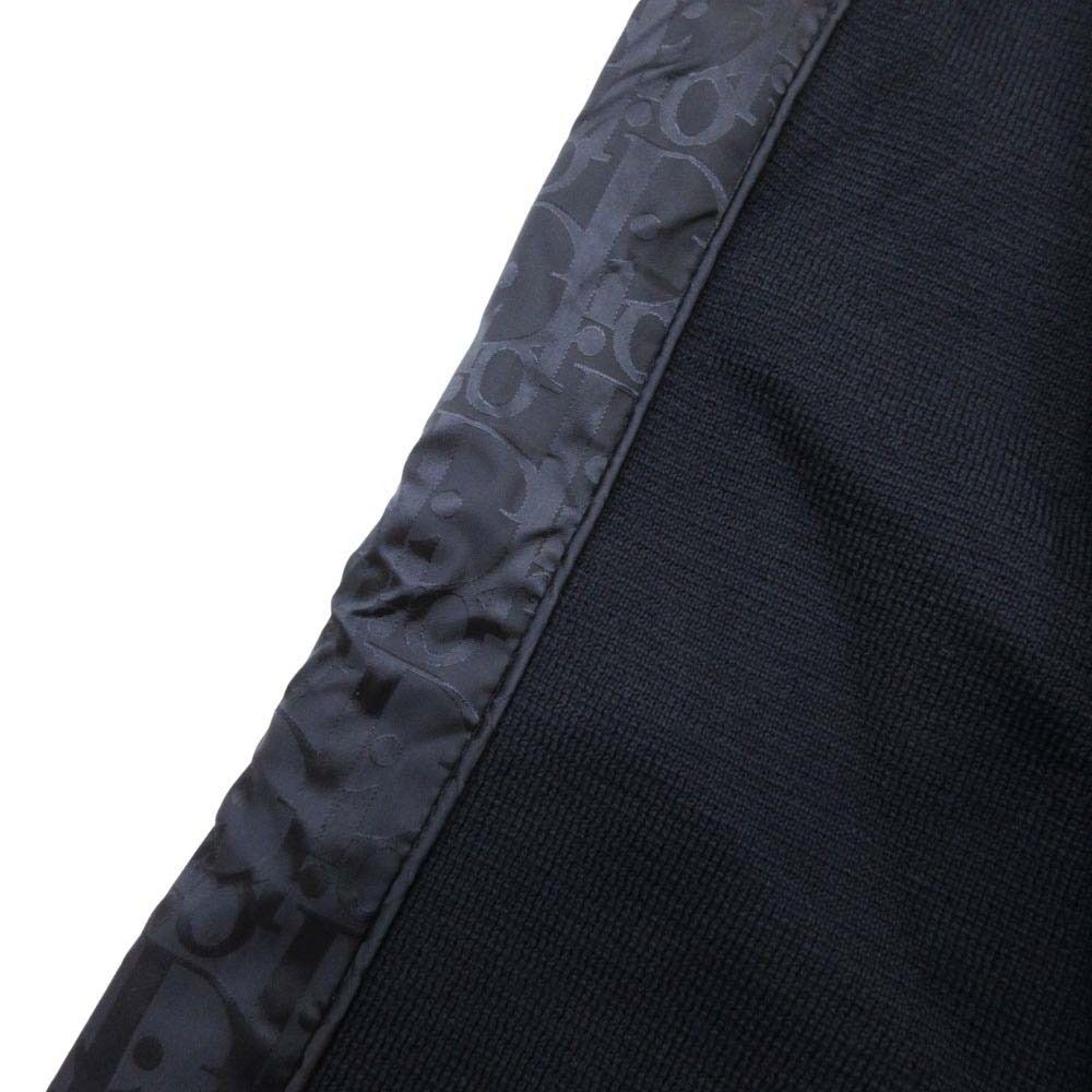 Dior Homme Oblique Kujagado Knit High Neck Sweater Long Sleeve Side Line S Navy
