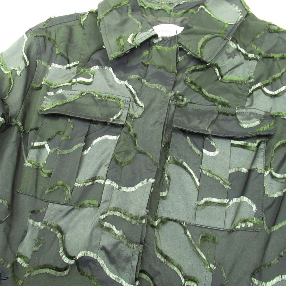 Dior Camouflage Utility Jacket 38 Dark Green