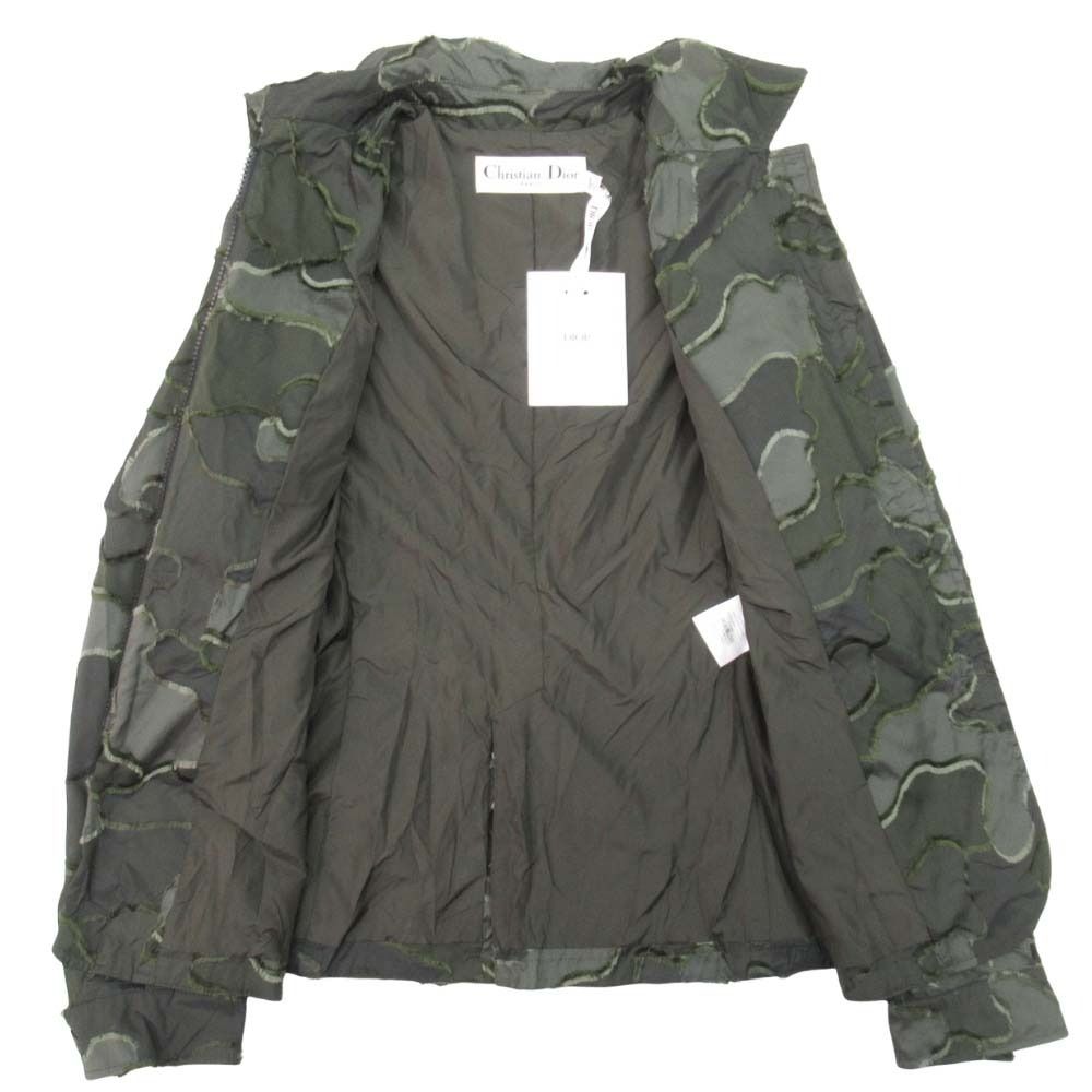 Dior Camouflage Utility Jacket 38 Dark Green