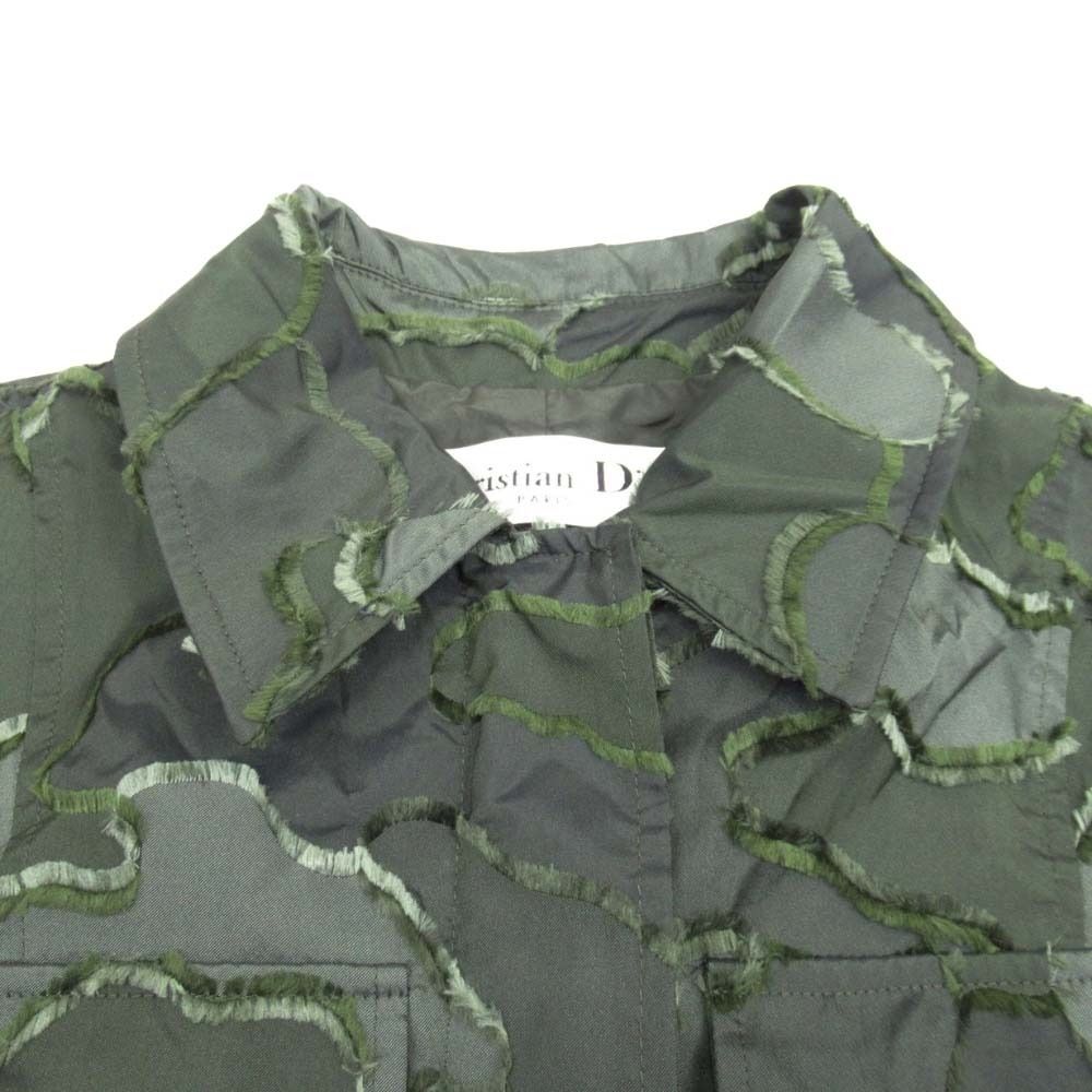 Dior Camouflage Utility Jacket 38 Dark Green