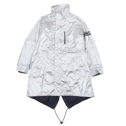 Dior Homme Descente Collaboration Capsule Collection Reversible Coat 44 Silver