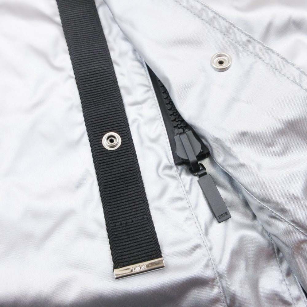 Dior Homme Descente Collaboration Capsule Collection Reversible Coat 44 Silver