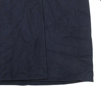 Dior Double Face Cashmere Melton Coat Oversize 36 Navy