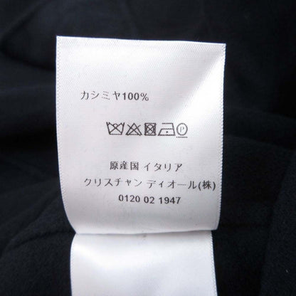 Dior Double Face Cashmere Melton Coat Oversize 36 Navy