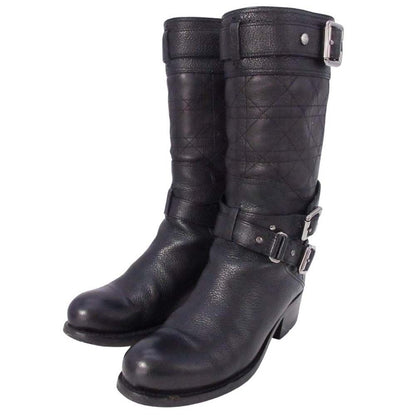 Dior Biker Cannage Low Boot Boots Black