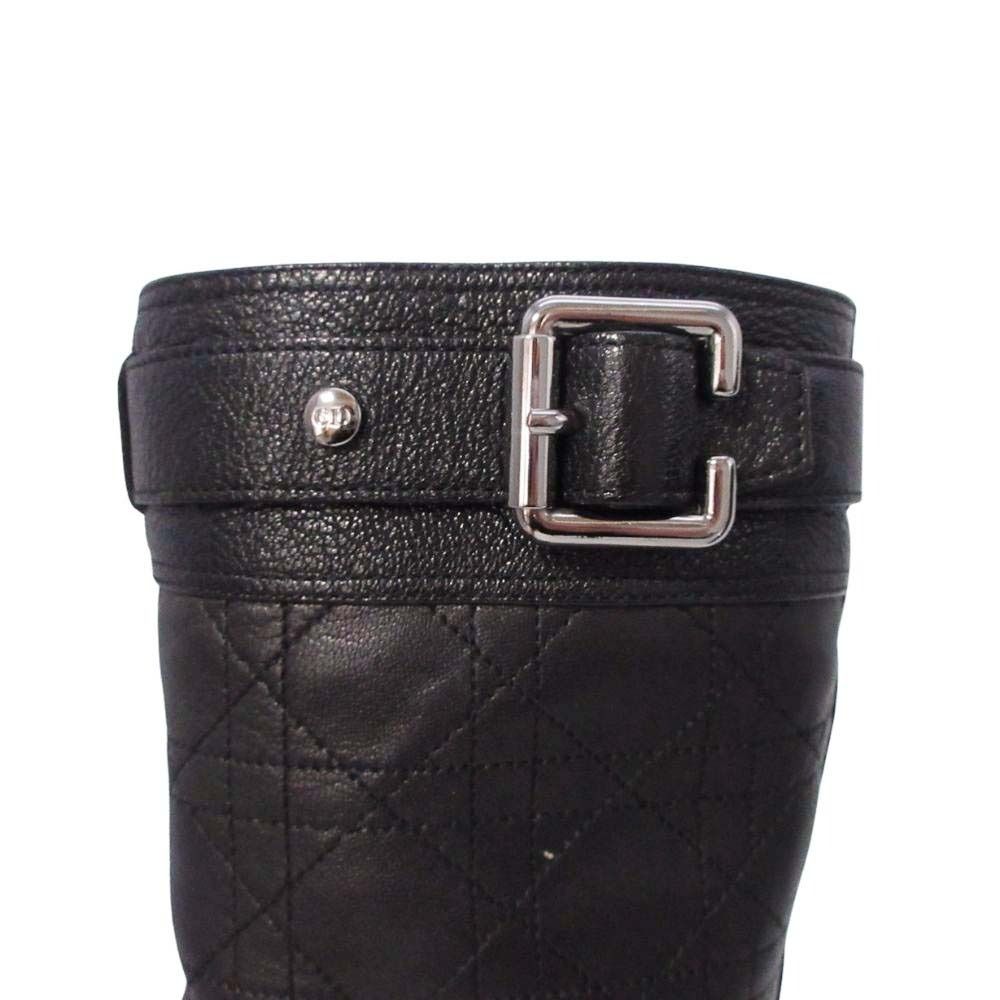 Dior Biker Cannage Low Boot Boots Black