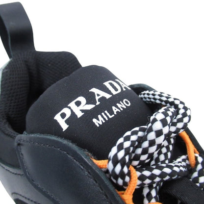 Prada Block Sneakers Volume Sole Low Top Platform Shoes Logo 37.5 Black