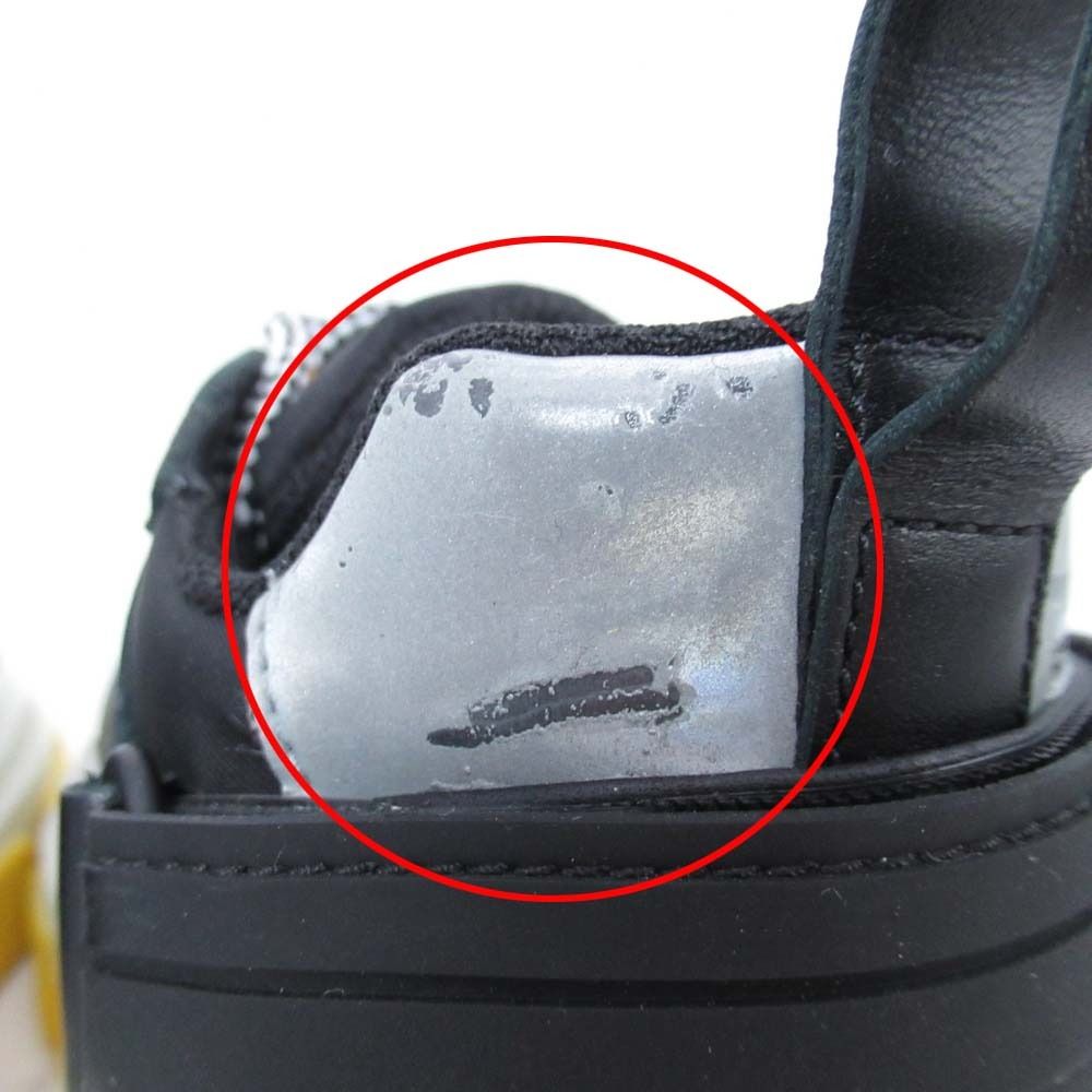 Prada Block Sneakers Volume Sole Low Top Platform Shoes Logo 37.5 Black