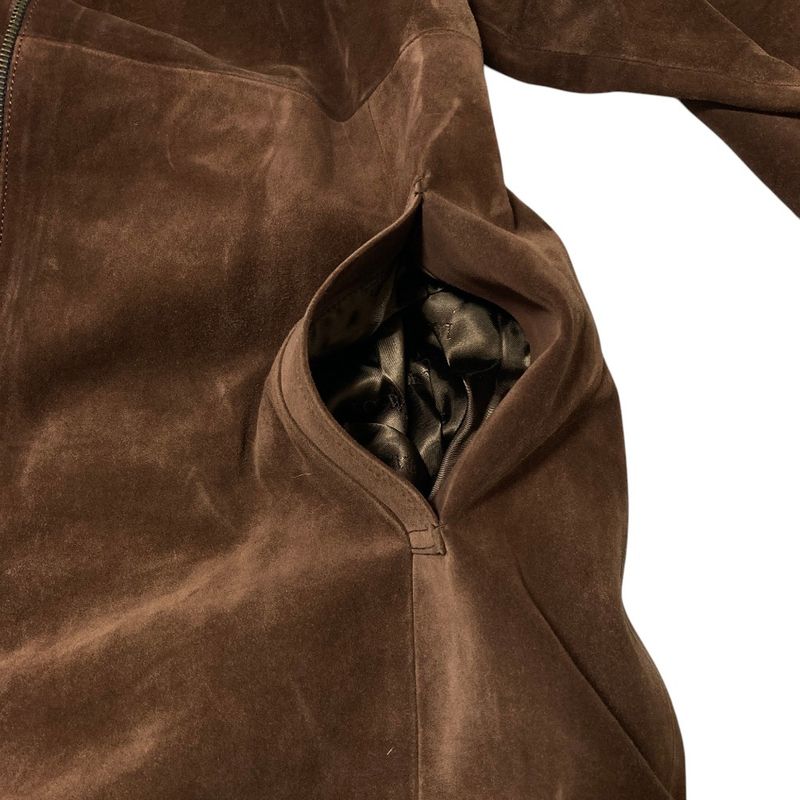 Loewe Vintage Koyo Tefa Suede Leather Belted Long Coat 42 Brown