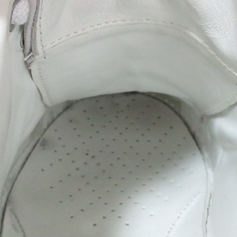 Prada Logo Leather Low Cut Sneakers 37 to 24.0 cm White Pink