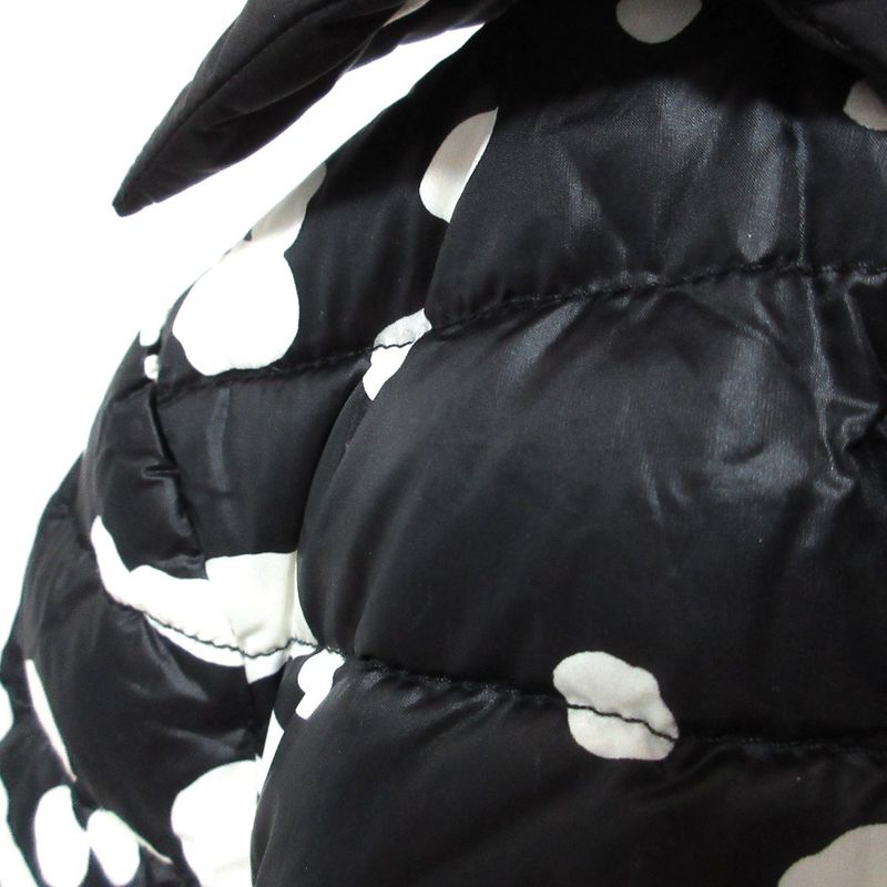 Moncler Bussiere Dot Pattern Down Jacket 1 Black White