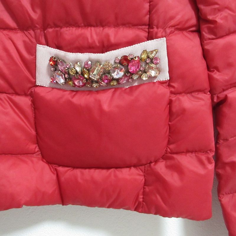 Moncler Cristalline Bijou Decoration Down Jacket 1 Red