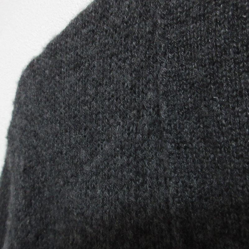 Celine Phoebe Philo Era Triomphe Embroidery Cashmere Knit Cardigan XS Gray