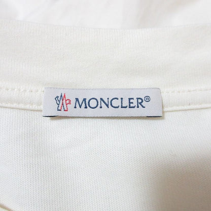 Moncler SS T-Shirt Studded Logo XL Ivory