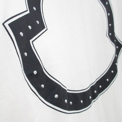 Moncler SS T-Shirt Studded Logo XL Ivory