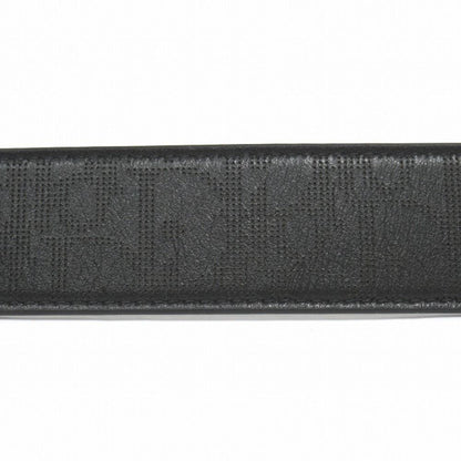 Dior Oblique Perforated Leather Belt Reversible Cdlogo Silver Black