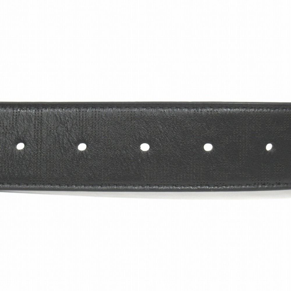 Dior Oblique Perforated Leather Belt Reversible Cdlogo Silver Black