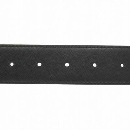 Dior Oblique Perforated Leather Belt Reversible Cdlogo Silver Black