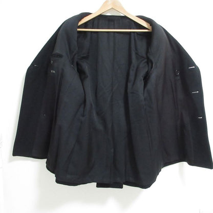 Gucci Era Gold Button Peacoat Jacket Black