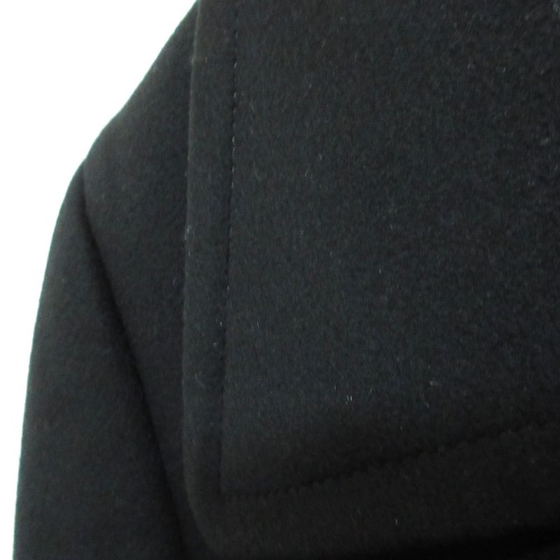 Gucci Era Gold Button Peacoat Jacket Black