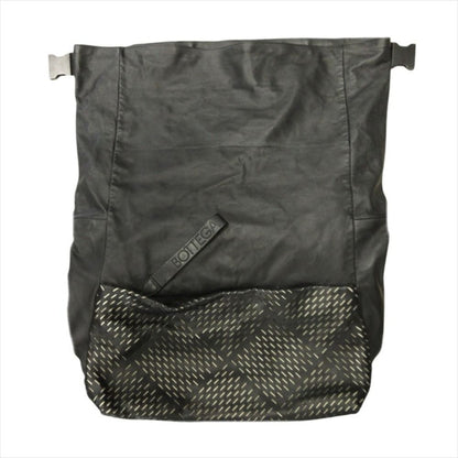 Bottega Veneta Perforated Messenger Bag Shoulder Intrecciato Black